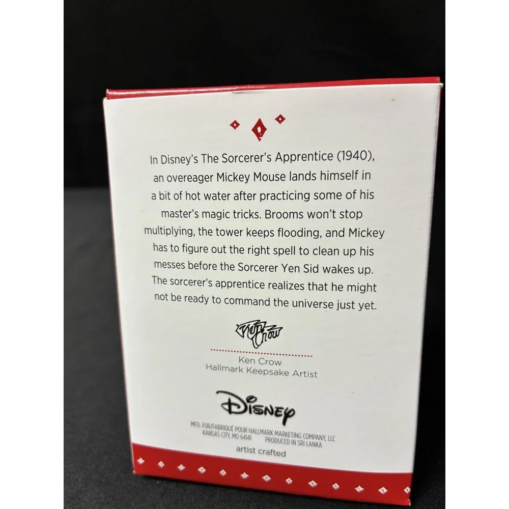 Hallmark Keepsake Disney Ornaments Sorcerer's Apprentice Mickey & Holiday Mail